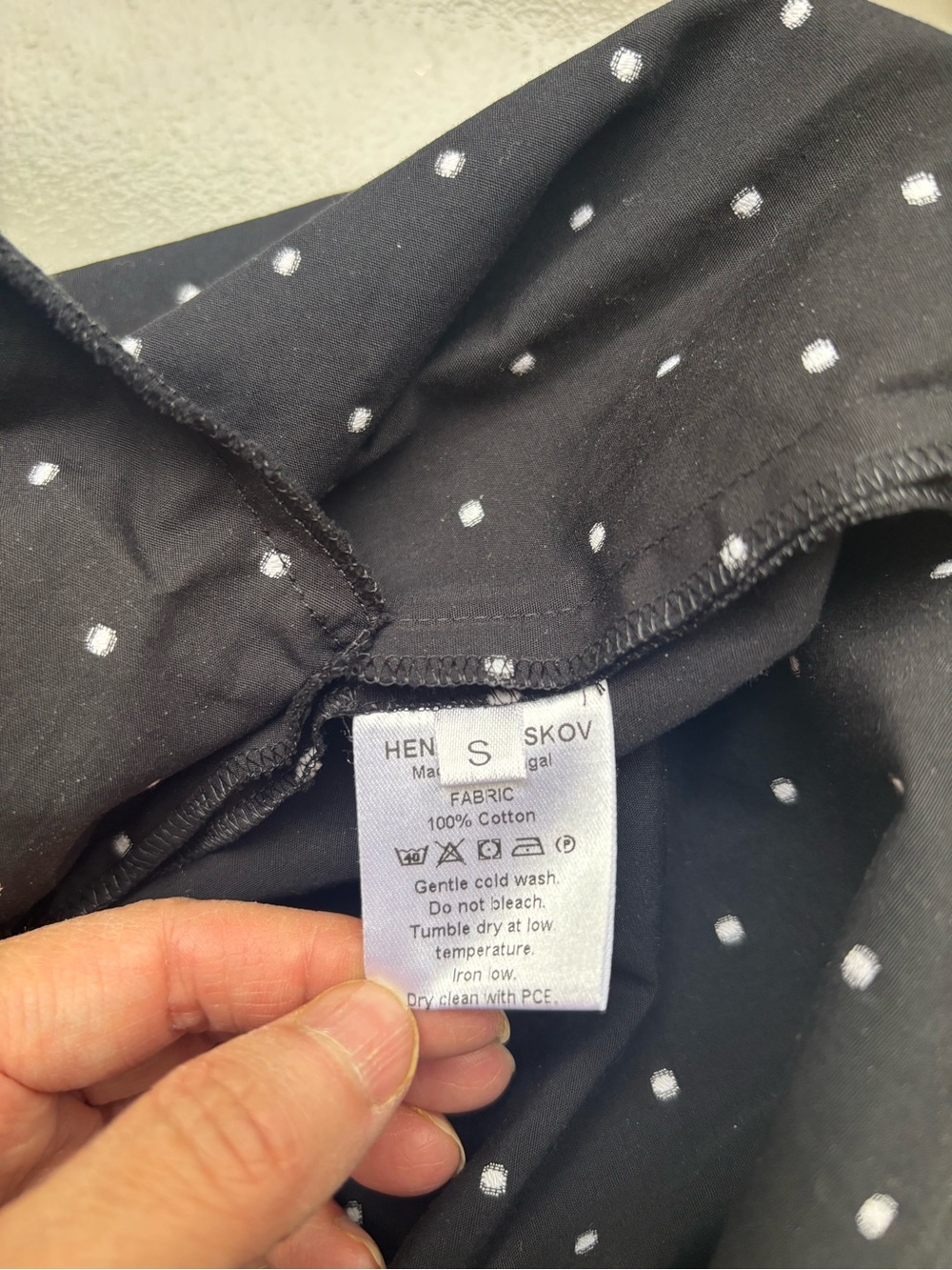 Henrik Vikskov Black Polka Dot Crossback Dress - Picture 4 of 5